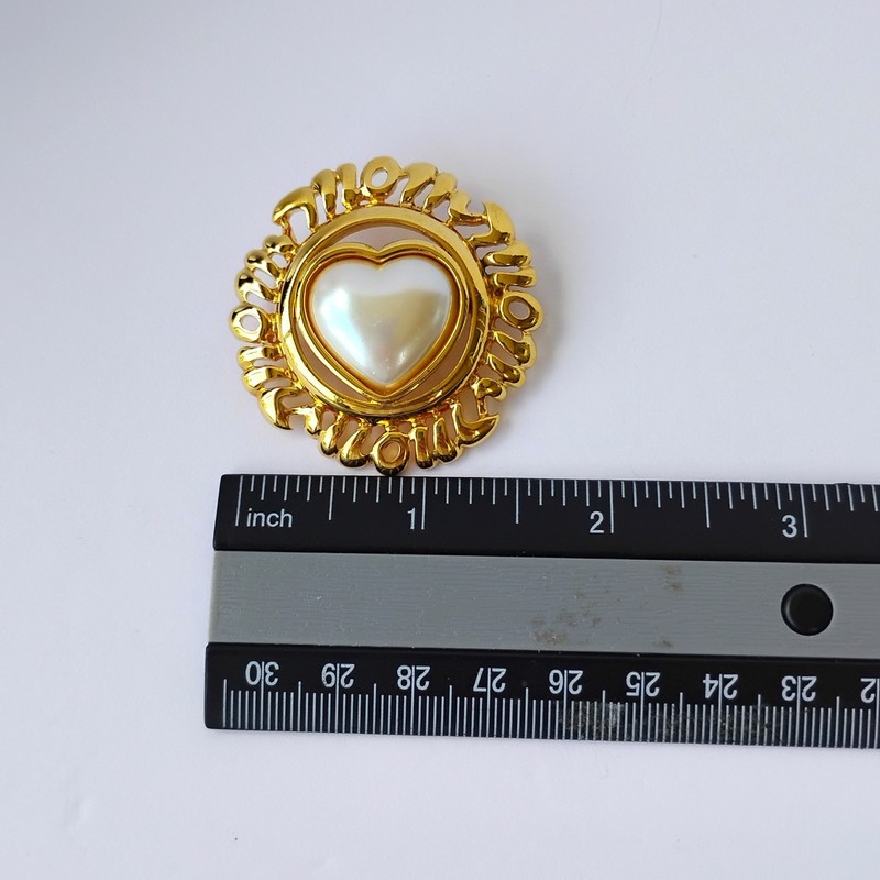 Mixed Brooch Pin Lot of 10 with Monet, Swarovski, LCI and Unmarked Gold Tone gallery