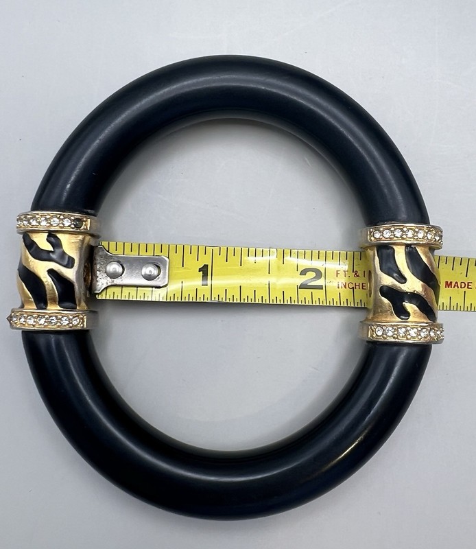 Vintage Elizabeth Taylor Zebra Stripe Collection Bracelet For Avon from 1995 gallery
