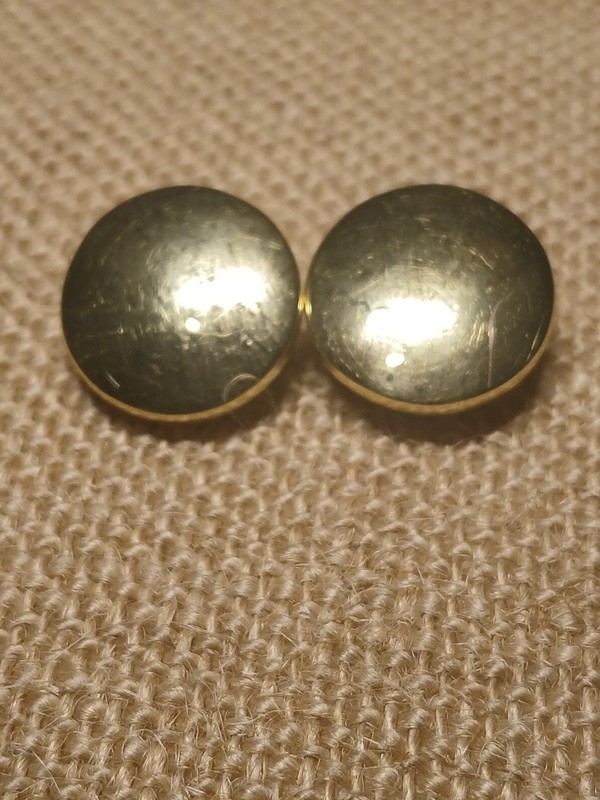 RARE Vintage Henkel & Grosse Gold Plated Clip On Earrings Mid Century Runway