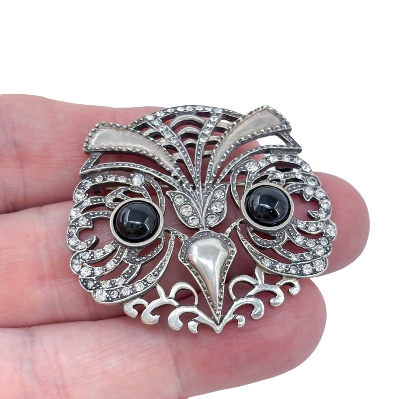 Metropolitan Museum of Art Sterling Silver 925 “Night Owl” Pin Brooch