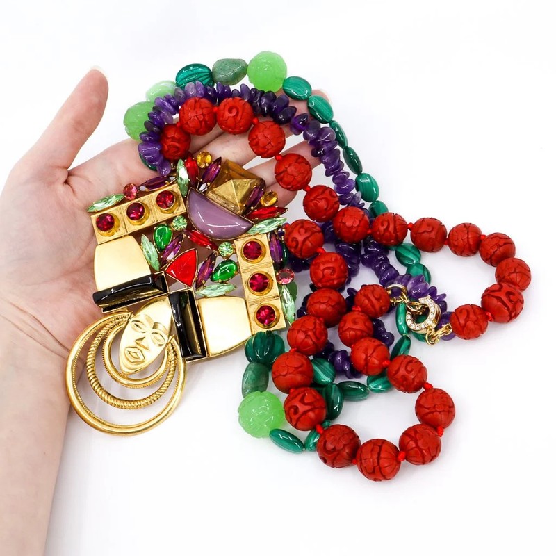 Hanna Bernhard, Haute Couture, Multistrand Ethnic Style Necklace gallery