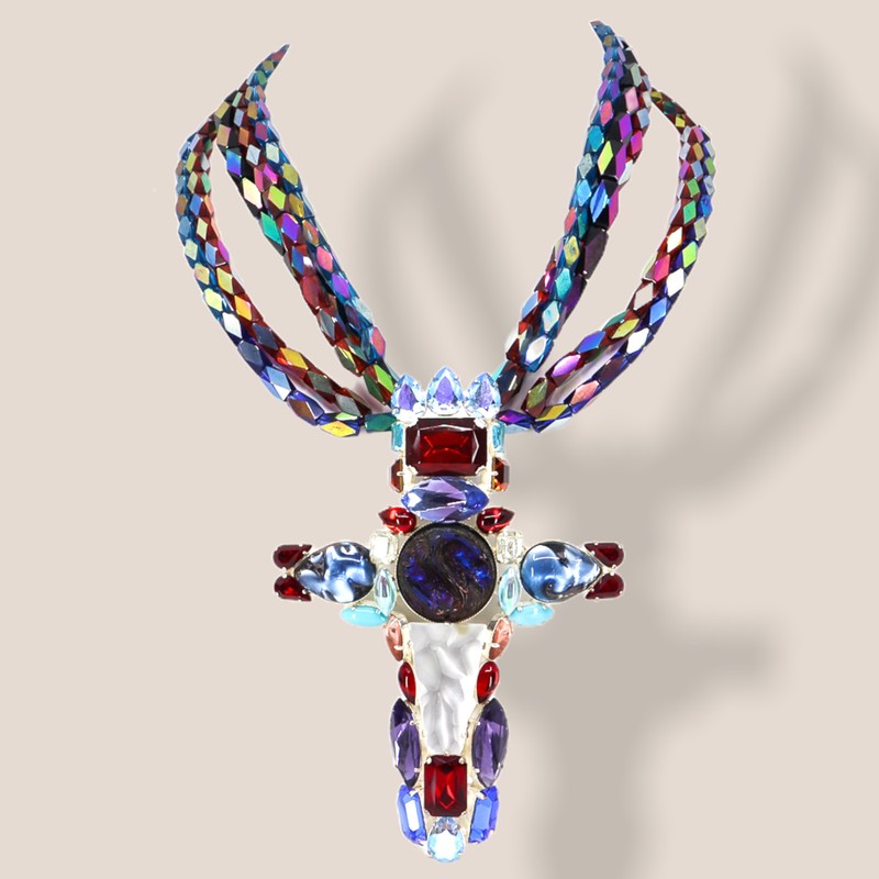 Hanna Bernhard, Haute Couture, L’OFFICIEL FEATURED, Decorative Cross Necklace