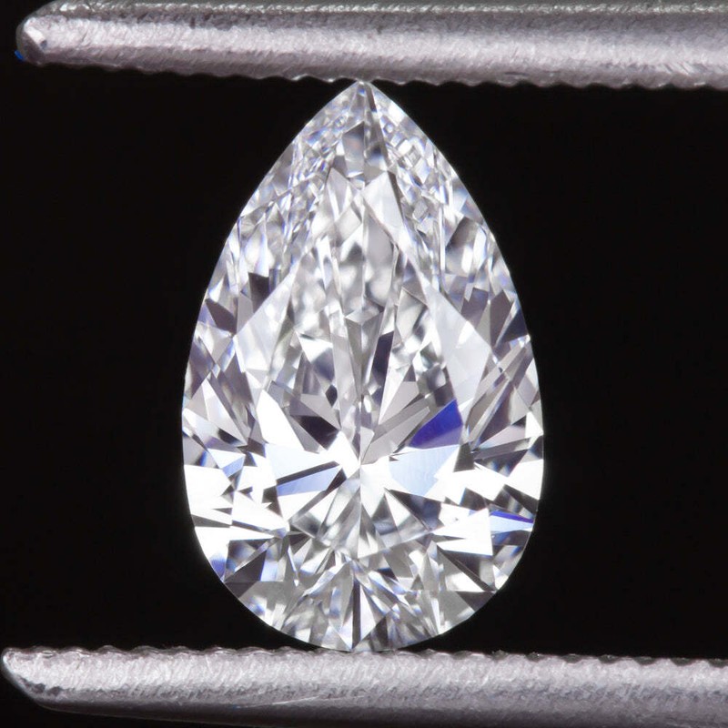 1.5 CARAT LAB CREATED DIAMOND F VS2 IGI CERTIFIED PEAR CUT TEARDROP SHAPE LOOSE