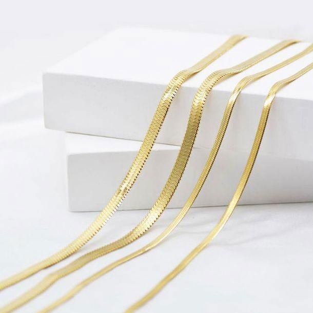 M&T One Piece stainless steel Chain Necklace, 2 colors 3 Length Wholesale JWYC01