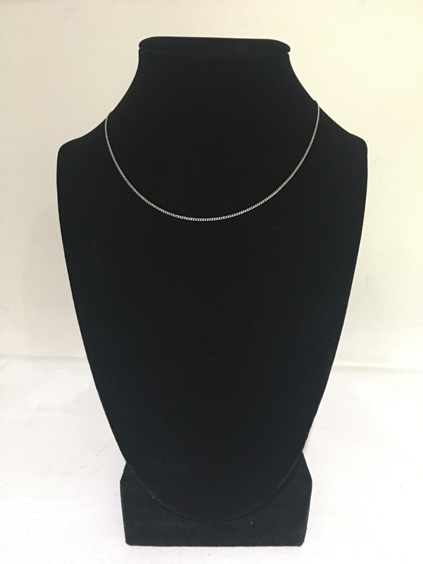 New Women’s Sterling Silver 1MM Necklace Chain 18 Inch Vintage Choker Jewelry