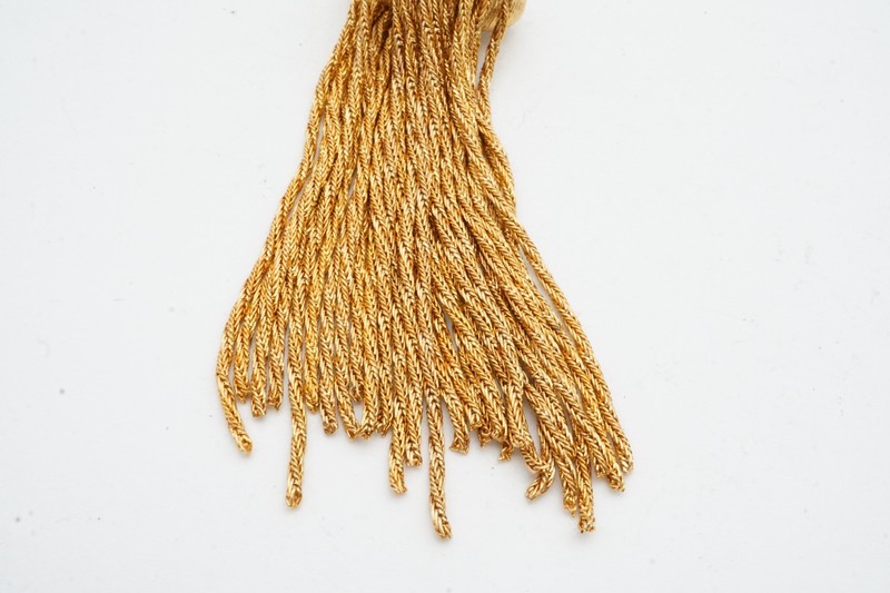 Vintage Brooch Pin Gold Tone Tassel gallery
