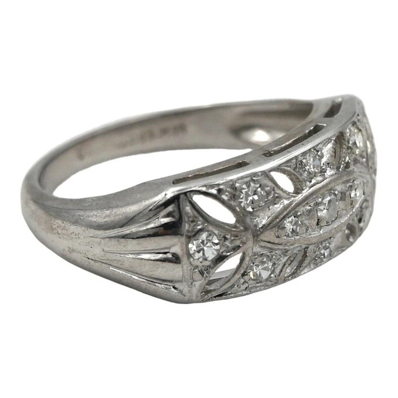 2Ct Art Deco Style Round Lab Created Diamond Vintage 14K Gold FN Engagement Ring