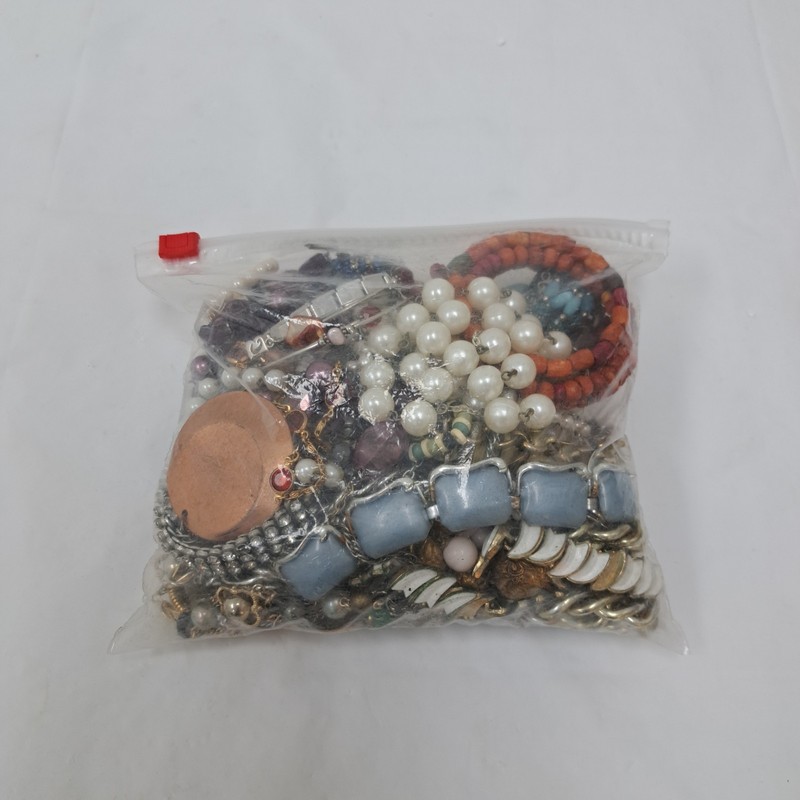 Bag Old Unsearched Jewelry Lot Vintage Estate Find Junk Drawer