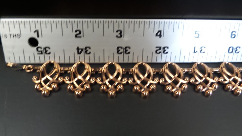 VINTAGE PARURE COPPER copyrightRENOIR SIGNED NECKLACE BRACELET AND EARRINGS SET gallery