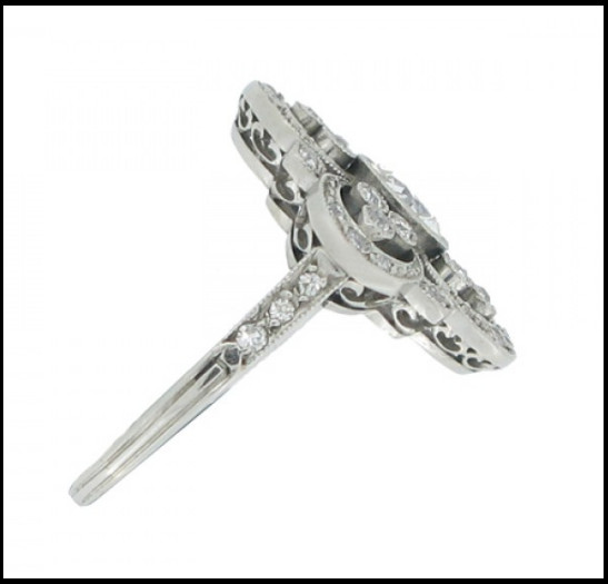 14K White Gold Over 3.24CT Lab-Created Round Cut Diamond Antique & Vintage Ring gallery