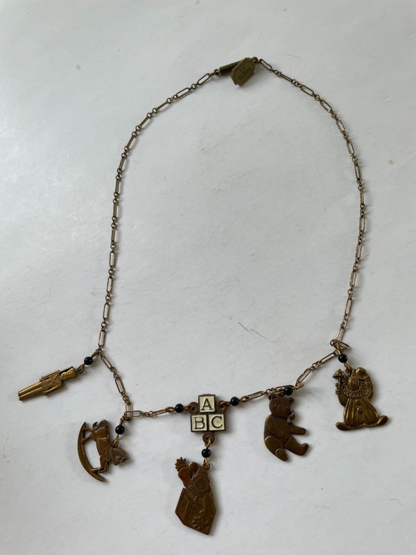 Pididdly Links Vintage Necklace Childhood Charms…bx1