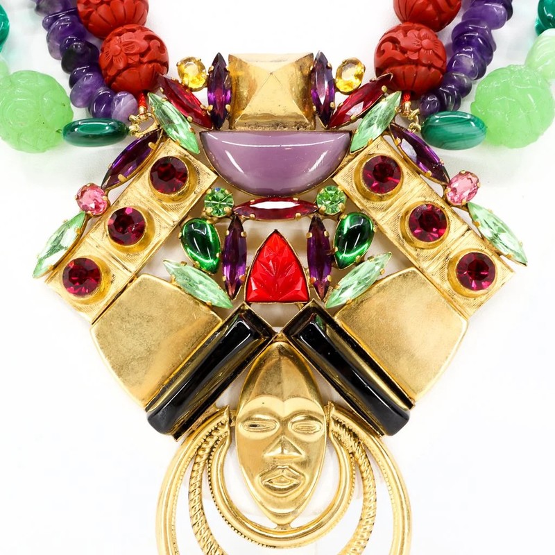 Hanna Bernhard, Haute Couture, Multistrand Ethnic Style Necklace gallery