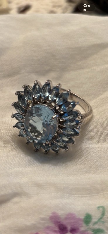 Sterling Silver Blue Topaz