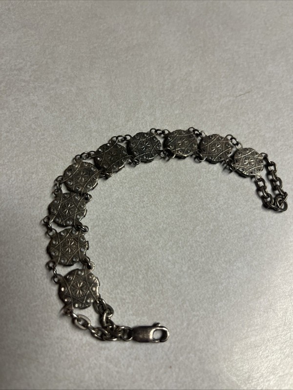 Vintage Mother of Pearl Paris Souvenir Bracelet Eiffel Tower Arc de Triomphe MCM gallery
