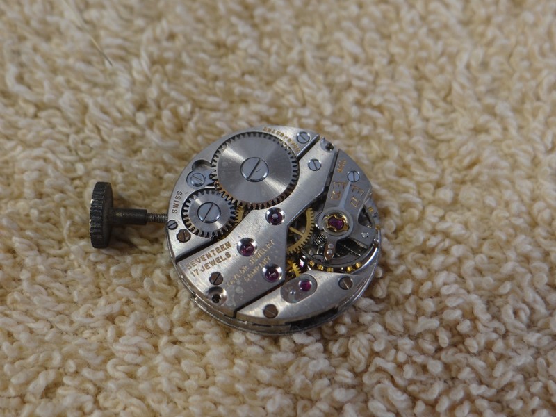 TAYLOR VINTAGE ZODIAC STERLING SILVER GILT VERMEIL 17J WATCH PIN BROOCH WORKING gallery