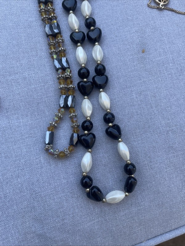 Vintage Estate Jewelry Lot Avon Earrings Brooch Necklaces As Is gallery