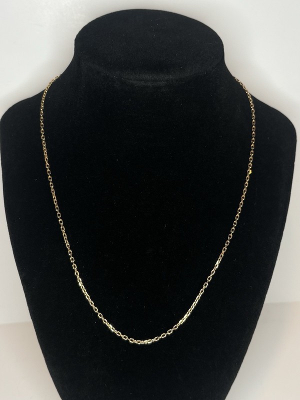 Vintage Joan Rivers Gold Tone Cable Link Necklace 18″