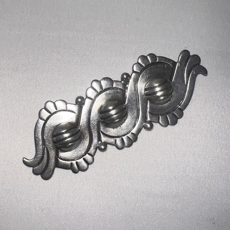 Vintage Taxco sterling silver brooch