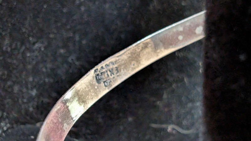 Vintage Sterling Silver Bangle Set 4pc Coro Mexico Faith Hope Charity Danecraft gallery