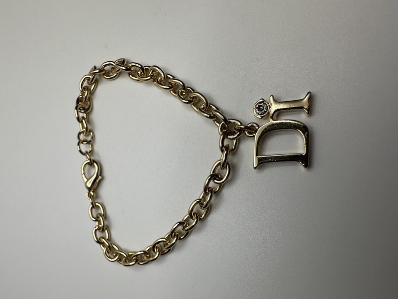 Vintage Gold Diamonds International Charm Bracelet 8” X 6mm JB12 gallery