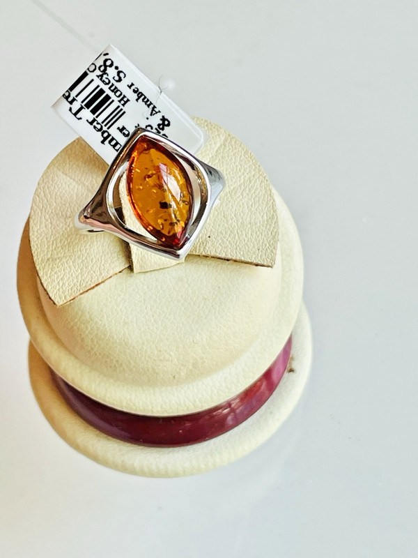 Genuine Baltic Natural Amber Ring Size 6;6,5;7,5;8;9; Vintage Butterscotch 老琥珀