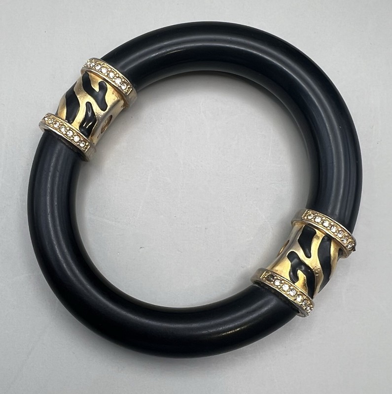 Vintage Elizabeth Taylor Zebra Stripe Collection Bracelet For Avon from 1995 gallery
