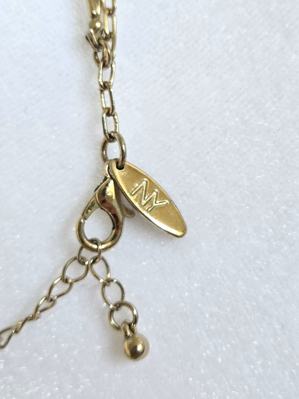Designer NY Gold Tone Tassel Lariat Necklace Statement Rope Chain Drop Pendant gallery