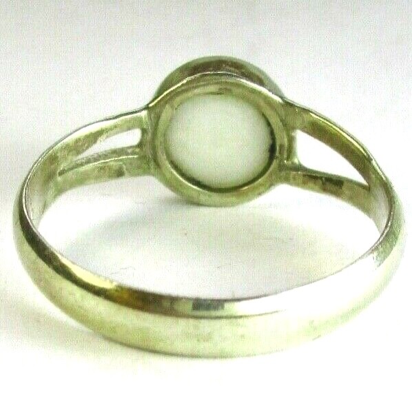 Beautiful 925 Sterling Silver Ring, With 8 mm White Pearl, Size U 1/2 gallery