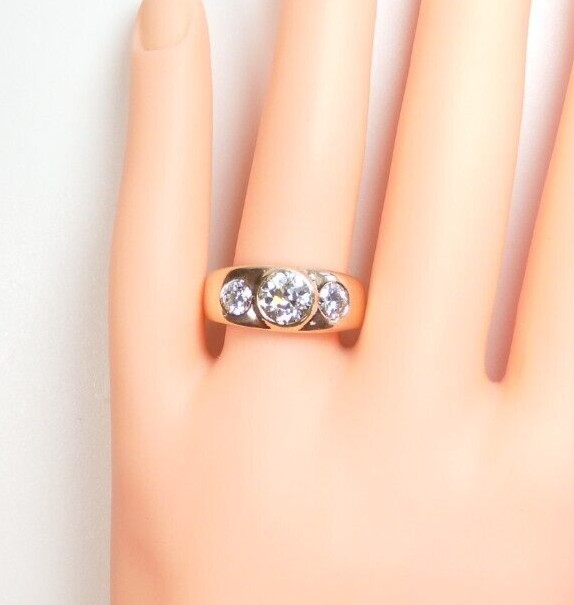Antique 1920's European Diamond Engagement Ring 14K Rose Gold 9 UK-R1/2 EGL USA gallery