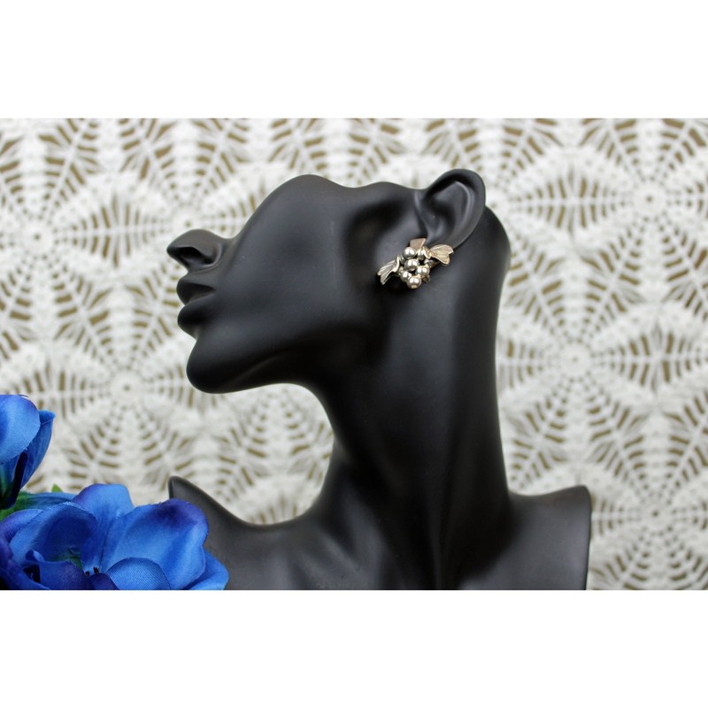 Taxco TS-109 Sterling Silver Grape Cluster Earrings gallery