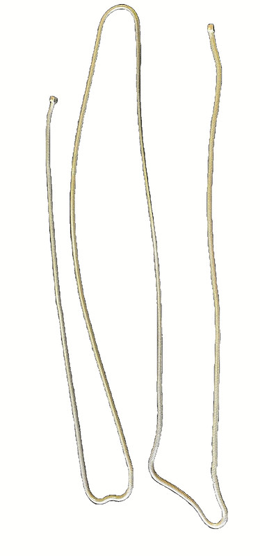 SILVER TONE CHAIN, LARIAT NECKLACE 50 INCHES