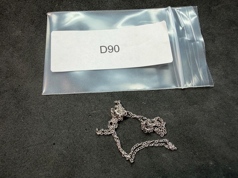 0.84g Vintage Sterling Silver 925 Cable Link Chain Necklace 18 in M gallery