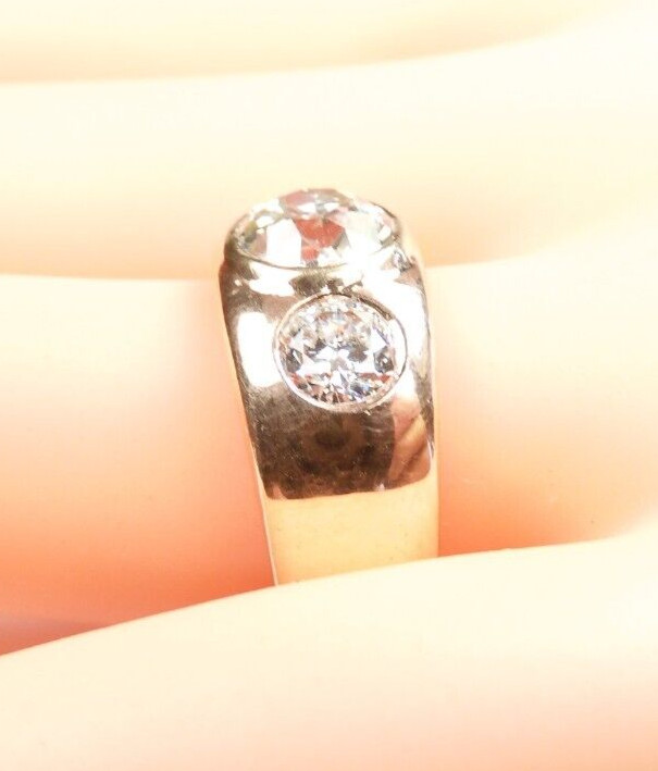Antique 1920's European Diamond Engagement Ring 14K Rose Gold 9 UK-R1/2 EGL USA gallery