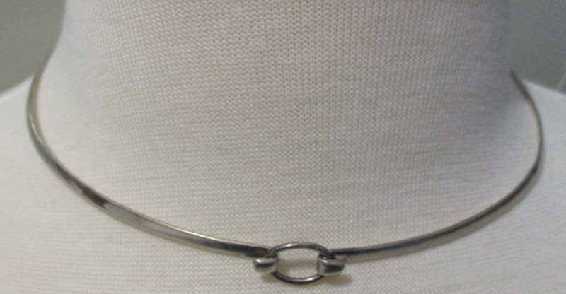 VINTAGE ARUO DESIGNED STERLING OMEGA ±16” CHOKER NECKLACE,16.4 Grams gallery