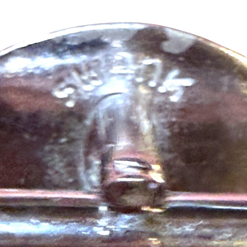 Vintage Swank Cufflinks Mens Silver Tone Faceted Eye Bullet Back MCM gallery