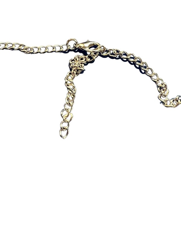 Silver tone clear rhinestone choker collar necklace wedding prom pageant 21" NWO gallery