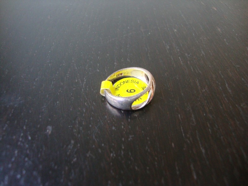 VINTAGE 1970-80 RETRO MOD NEGATIVE SPACE RING STERLING SILVER STAMPED 925 SZ 6 gallery