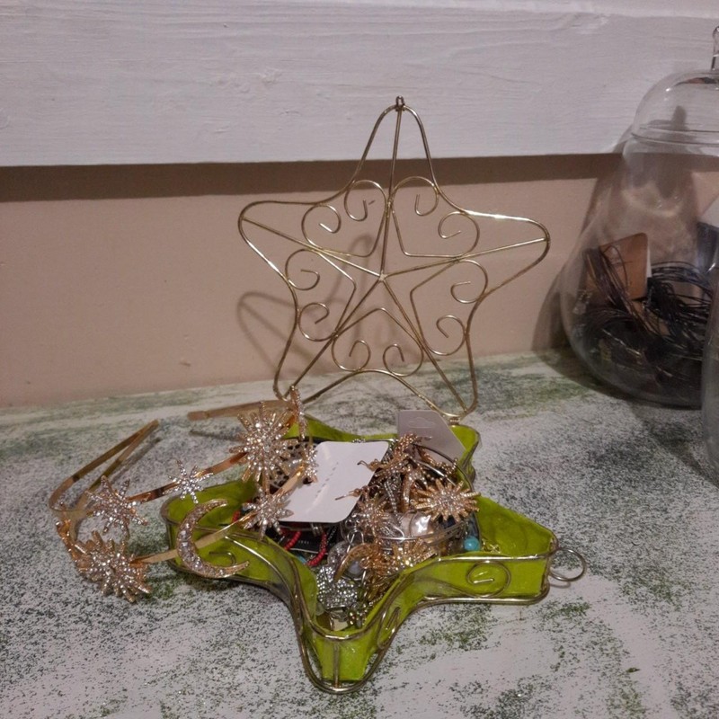 Galaxy Jewelry Jar. Curated Star, Moon And Sun Jewelry.. Over 50 Pieces