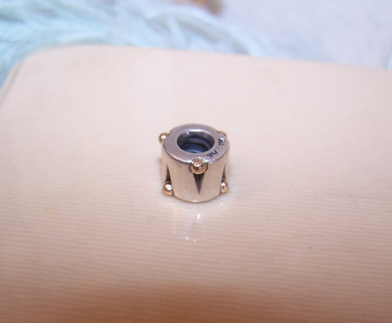 PANDORA Sterling Silver Yellow Gold Drum Charm #790229 - Retired gallery