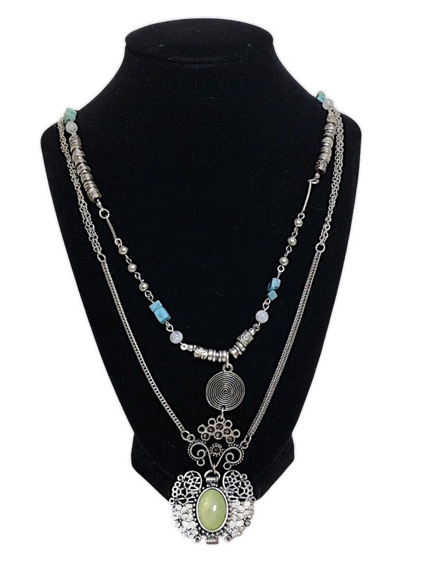VINTAGE ELEGANT VICTORIAN STYLE NECKLACE 19″