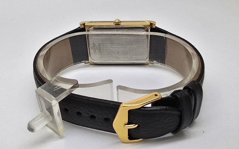 Vintage Seiko Quartz Tank Slim Men Rectangle Refurbished Japanese Wrist Watch gallery